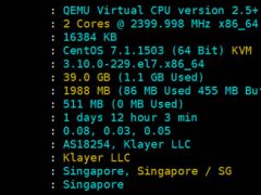 Kvmla/PZEA新加坡VPS主机性能简单体验/IO性能/综合跑分-VPS推荐网