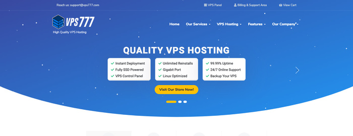 VPS777 月付美国vps主机/1核/2G内存/SSD硬盘/1Gbps /2美元-VPS推荐网