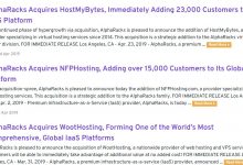 消息:AlphaRacks与其他三大玩具VPS商家WootHosting、NFPHosting、HostMyBytes已合并-VPS推荐网